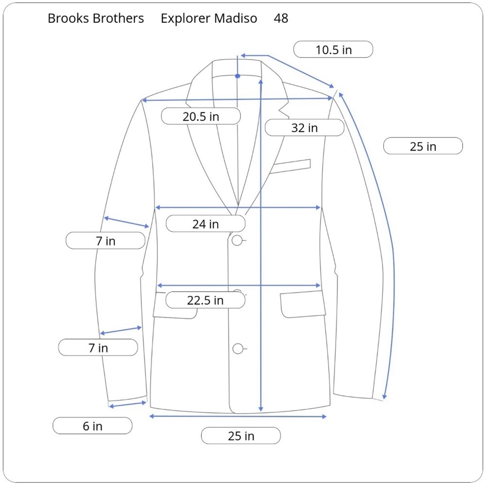 Brooks Brothers Explorer Madison Charcoal Blazer/Suit Jacket View 4